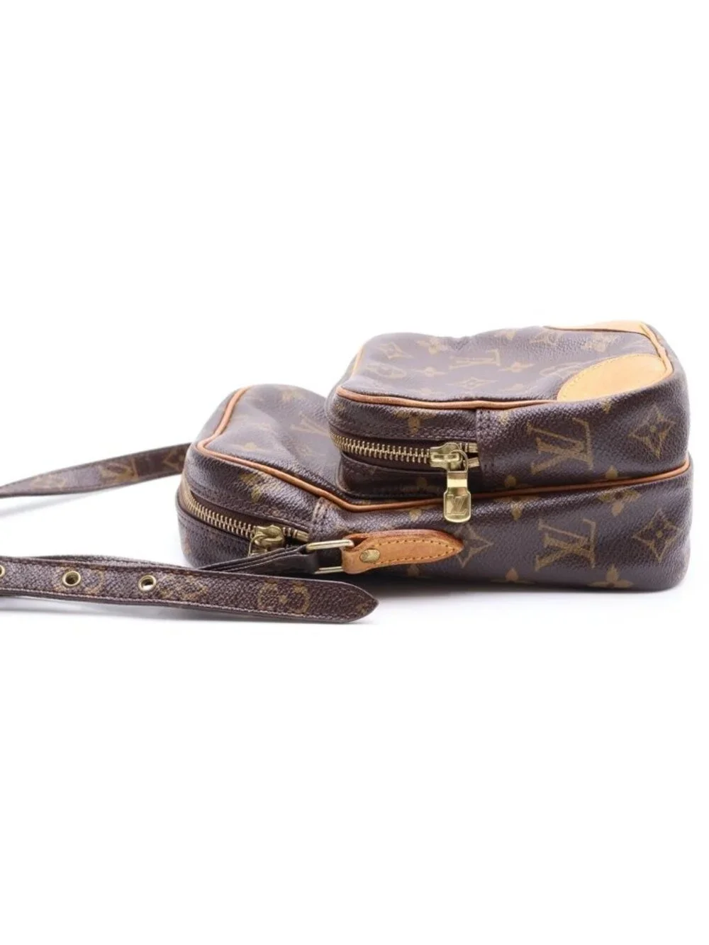 Louis Vuitton Amazon Monogram Lambskin Shoulder Bag Brown